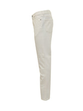 Zegna Pantaloni Cinque Tasche in Cotone Avorio - Abbigliamento Uomo | Lidia Shopping