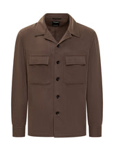 Zegna Overshirt in Lana Marrone - Abbigliamento Uomo | Lidia Shopping