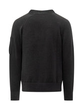 C.P. Company Wool Sweater with Pocket and Logo - C P Company | Lidia Shopping