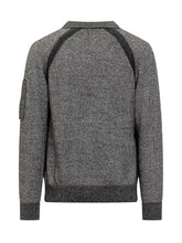 C.P. Company Grey Wool Sweater with Pocket and Logo - C P Company | Lidia Shopping