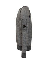 C.P. Company Grey Wool Sweater with Pocket and Logo - C P Company | Lidia Shopping