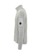 C.P. Company Maglia a Coste con Mezza Zip e Tasca Lente - Abbigliamento Uomo | Lidia Shopping