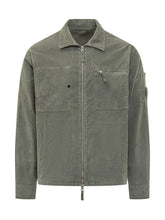 C.P. Company Green Corduroy Jacket with Zip - C P Company | Lidia Shopping