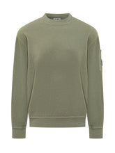 C.P. Company Green Crewneck Sweatshirt - C P Company | Lidia Shopping