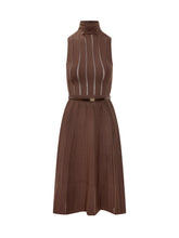 Abito smanicato marrone Elisabetta Franchi - Abbigliamento Donna | Lidia Shopping