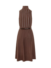 Abito smanicato marrone Elisabetta Franchi - Abbigliamento Donna | Lidia Shopping