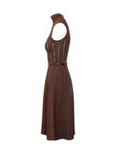 Abito smanicato marrone Elisabetta Franchi - Abbigliamento Donna | Lidia Shopping