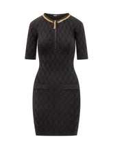 Elisabetta Franchi Abito Nero con Catena Oro - Abbigliamento Donna | Lidia Shopping