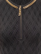 Elisabetta Franchi Abito Nero con Catena Oro - Abbigliamento Donna | Lidia Shopping