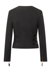 Giacca nera con zip Elisabetta Franchi - Abbigliamento Donna | Lidia Shopping
