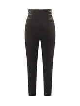 Black Slim-Fit Trousers by Elisabetta Franchi with Zips - Collezione Happy Birthday | Lidia Shopping