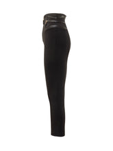 Black Slim-Fit Trousers by Elisabetta Franchi with Zips - Collezione Happy Birthday | Lidia Shopping