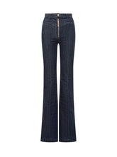 Elisabetta Franchi denim jeans with logo zipper - Collezione Happy Birthday | Lidia Shopping