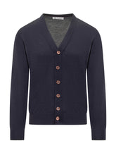 Brunello Cucinelli Cardigan Blu in Maglia Leggera - Abbigliamento Uomo | Lidia Shopping