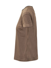 T-Shirt with Shimmering Neck Detail Brunello Cucinelli - Brunello Cucinelli | Lidia Shopping