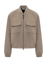 Brunello Cucinelli Giacca Bomber in Lana - Abbigliamento Donna | Lidia Shopping