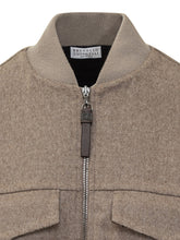 Brunello Cucinelli Giacca Bomber in Lana - Abbigliamento Donna | Lidia Shopping