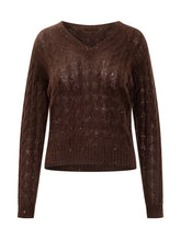 Cable-Knit V-Neck Sweater Brunello Cucinelli - Brunello Cucinelli | Lidia Shopping