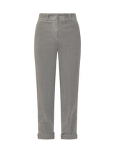 Peserico Grey Velvet Pants - Collezione Happy Birthday | Lidia Shopping