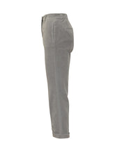 Peserico Grey Velvet Pants - Collezione Happy Birthday | Lidia Shopping