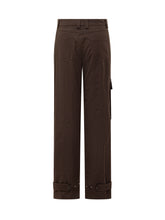 PT Torino Brown Cargo Trousers with Stud Details - Collezione Happy Birthday | Lidia Shopping
