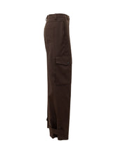 PT Torino Brown Cargo Trousers with Stud Details - Collezione Happy Birthday | Lidia Shopping