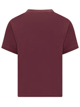 Y-3 T-Shirt Bordeaux con Logo Tonale - Abbigliamento Uomo | Lidia Shopping