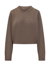Loulou Studio Maglia in Cashmere Marrone con Scollo a V - Abbigliamento Donna | Lidia Shopping