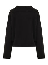 Loulou Studio Black Sweater with Brooch - Collezione Happy Birthday | Lidia Shopping