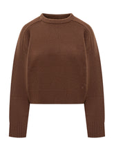 LouLou Studio Brown Wool Crew Neck Sweater - Collezione Happy Birthday | Lidia Shopping