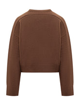 LouLou Studio Brown Wool Crew Neck Sweater - Collezione Happy Birthday | Lidia Shopping