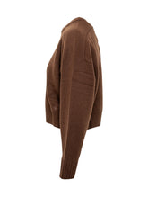 LouLou Studio Brown Wool Crew Neck Sweater - Collezione Happy Birthday | Lidia Shopping