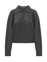 Loulou Studio Maglia Polo in Cashmere Grigio - Abbigliamento Donna | Lidia Shopping