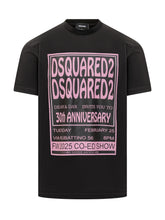 Dsquared2 T-Shirt Nera con Stampa 30th Anniversary Rosa - Abbigliamento Uomo | Lidia Shopping