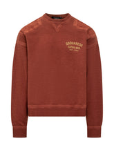 Dsquared2 Felpa Rossa con Logo Ricamato - Abbigliamento Uomo | Lidia Shopping