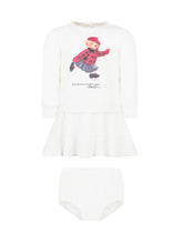 Polo Ralph Lauren Kids White Dress with Polo Bear - Collezione Happy Birthday | Lidia Shopping