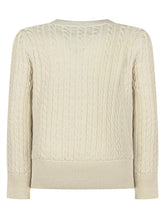 Polo Ralph Lauren Kids Cream Cable Knit Cardigan - Collezione Happy Birthday | Lidia Shopping