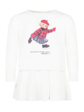 Polo Ralph Lauren Kids White Dress with Polo Bear - Collezione Happy Birthday | Lidia Shopping