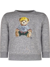 Ralph Lauren Kids Felpa Grigia con Orso - Abbigliamento Bambini | Lidia Shopping