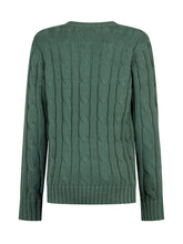 Polo Ralph Lauren Kids Green Cable Knit Sweater with Logo - Collezione Happy Birthday | Lidia Shopping