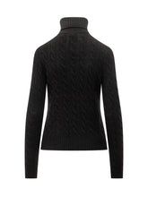 Polo Ralph Lauren Black Cable Knit Turtleneck - Collezione Happy Birthday | Lidia Shopping