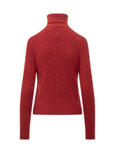 Polo Ralph Lauren Red Cable Knit Turtleneck - Collezione Happy Birthday | Lidia Shopping