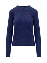 Ralph Lauren Maglia Treccia Blu - Abbigliamento Donna | Lidia Shopping