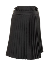 Black Pleated Mini Skirt with Straps Coperni - Collezione Happy Birthday | Lidia Shopping