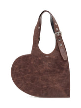Coperni Borsa Belt Heart Tote in Pelle Marrone - Borse A Mano Donna | Lidia Shopping