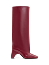 Coperni Bridge Bordeaux Leather Boots - Collezione Happy Birthday | Lidia Shopping
