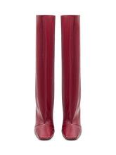 Coperni Bridge Bordeaux Leather Boots - Collezione Happy Birthday | Lidia Shopping