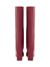 Coperni Bridge Bordeaux Leather Boots - Collezione Happy Birthday | Lidia Shopping