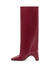 Coperni Bridge Bordeaux Leather Boots - Collezione Happy Birthday | Lidia Shopping