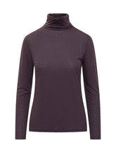 PUROTATTO - Lightweight Plum Turtleneck PURO TATTO - Purple | Lidia Shopping ® | Official Website